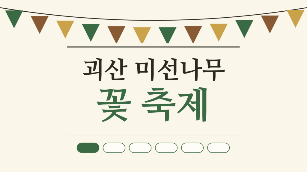 괴산 미선나무 꽃 축제, 향기부터 가는 법과 주차까지 직접 정리한 봄나들이